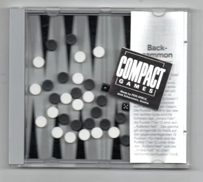 Compact Games: BACKGAMMON (Reisespiel, Minispiel) neu u. originalverpackt - Bild 1 von 2
