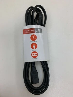 6ft Power cord for Sony CFDS50 CFDS70 ZSRS60BT CFD-S50 CFD-S70 ZSR-S60BT Mains - Image 1 of 4