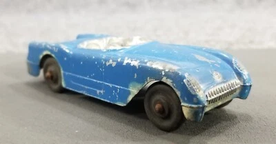 DE COLECCIÓN CORBETA TOOTSIETOY AÑOS 50 CONVERTIBLE 4" LARGO AZUL Foto 1 de 4