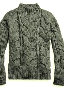 Maglione Polo Ralph Lauren Aran Cable maglia grossa lana cashmere taglia S NUOVO - Foto 1 di 13