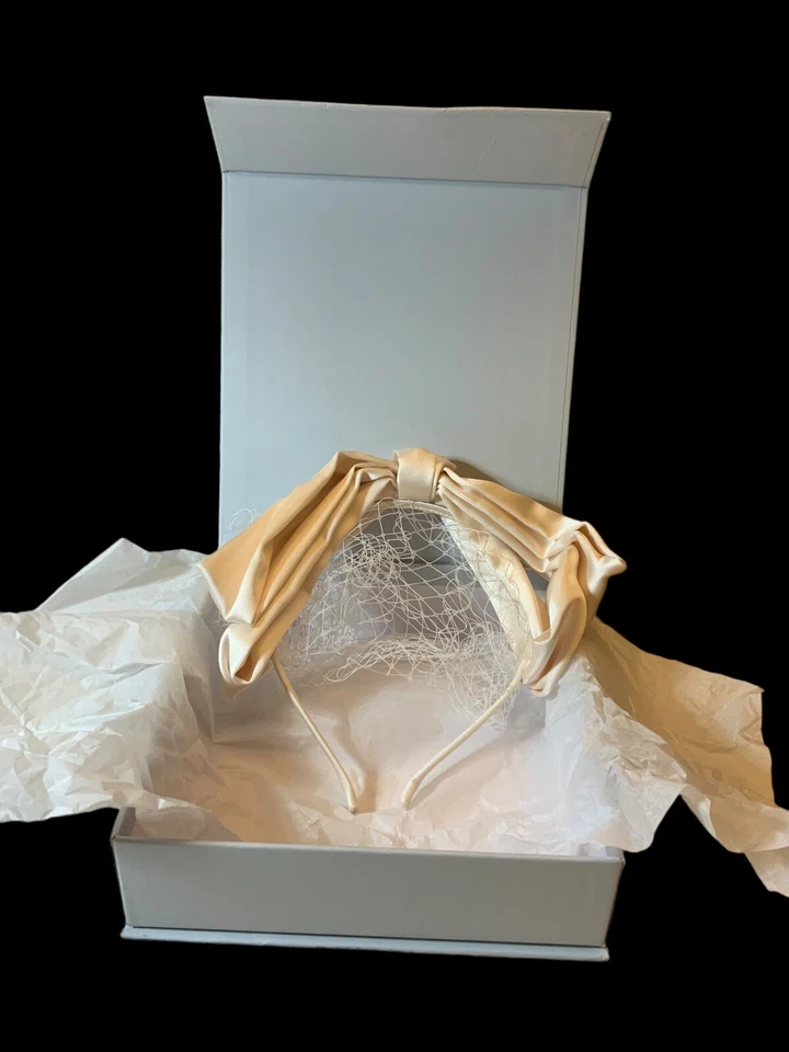 New  Vintage Inspired Kristin Ess Hair The Bridal Veil Headband Ivory Bridal - Image 1 of 3