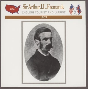 Sir Arthur J.L. Fremantle Atlas Bürgerkrieg Karte Foreign Influences - Bild 1 von 1