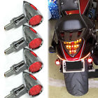 4x Chrome Motorcycle Led Turn Signals Blinker Lights For Suzuki Boulevard M109r