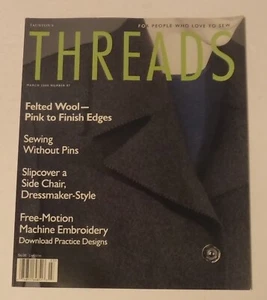Threads Magazine February/March 2000 Felted Wool Pink to Finish Edges - Picture 1 of 1
