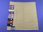 S.M. Hexter Co. Stoff Swatch Baumwolle Gold 1973 26 1/2 x 26" Muster 48218