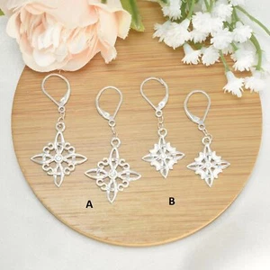 Hexenknoten keltische Ohrringe Sterlingsilber Nudo de Bruja Aretes Silber Huggies - Bild 1 von 16