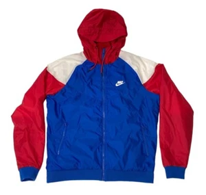 Nike Sportswear Windrunner Jacket Royal White Red Blue Size Medium CK0163-477 - Picture 1 of 4