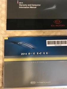 2014 Kia Forte Owners Manual OEM 14 - Picture 1 of 1