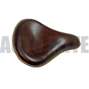 For Royal Enfield Bullet Standard Seat 500 350 Leather Front in Antique - Foto 1 di 6