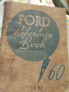 1937 Ford V-8 Car 60 Reference Book Owners Operators Manual 37 - Picture 1 of 1