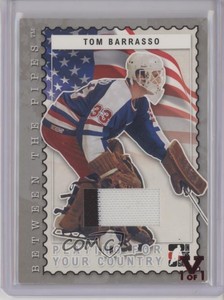 2006-07 ITG Between the Pipes Silver Vault Red 1/1 Tom Barrasso #PC-05 HOF 3xv