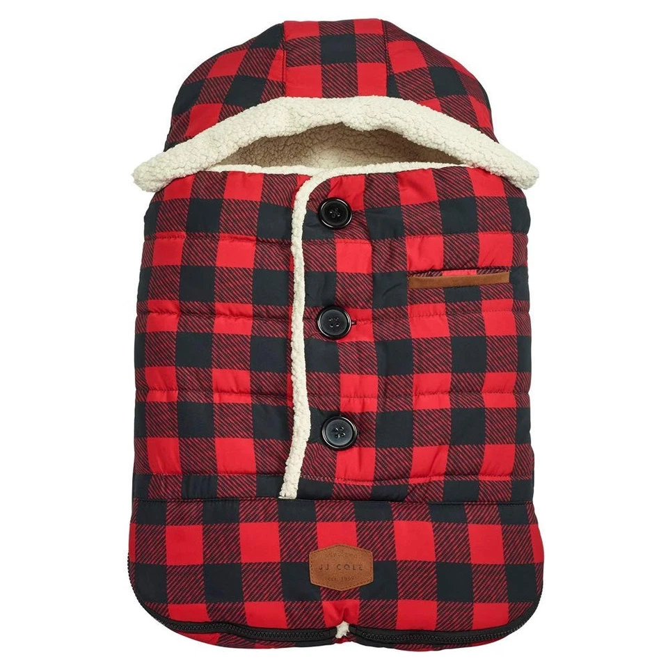 JJ Cole Bundle Me Winter Baby 26x22x1 pulgadas (paquete de 1), Red Buffalo Check  Foto 1 de 4