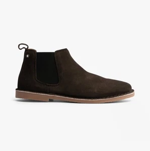 Jack & Jones BRAVO GAMUZA Hombres Informales Pull-On Chelsea Botas - Imagen 1 de 6