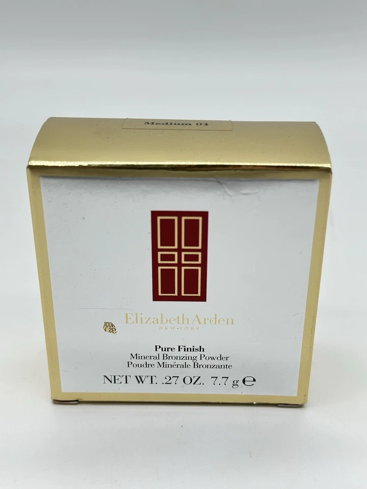 Elizabeth Arden Pure Finish минеральный бронзирующий порошок - средний 01 - 0,27 унц новый - Изображение 1 из 4