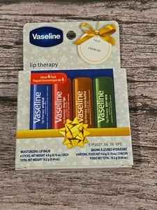 Vasaline Lip Therapy Feuchtigkeitsspendender Lippenbalsam Urlaub Geschenkset 4 insgesamt Sticks (208) - Bild 1 von 2
