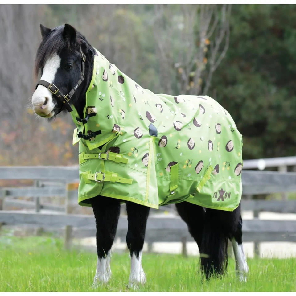 Saxon 600D Pony Collo combinato leggero stampa ricci e fiori