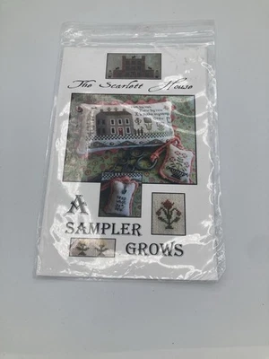 A Sampler Grows Counted Cross Stitch The Scarlet House Pattern - Image 1 of 2