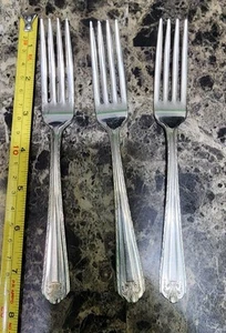 SET BESTEHEND AUS 3 EINGESTELLTEN VINTAGE DREAM SILVERPLATE DPS1 "7 1/8" PLATZGABELN 🍴 - Bild 1 von 16