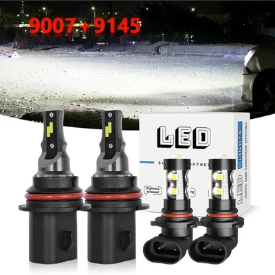 For Ford F250 F350 Super Duty 2001-2004 LED Headlight Hi/Lo Beam Fog Light Bulbs - Image 1 of 4