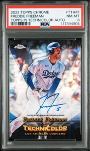 2023 Topps Chrome Freddie Freeman Auto /99 Dodgers Sports Card Limited Edition - Picture 1 of 2