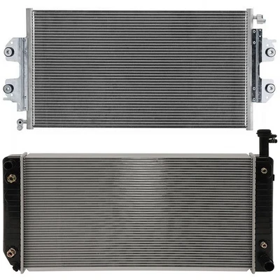 New Radiator & AC Condenser Cooling Kit For 2004-18 Chevy Express 2500 3500 6.0L Foto 1 de 4