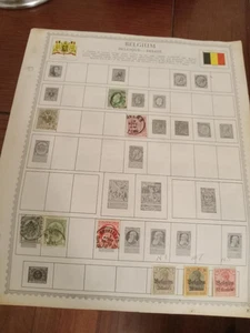 BELGIUM MIXED USED ALBUM PAGES (LOT #90) - Picture 1 of 7