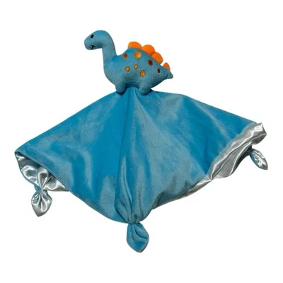 Manta Lovey de dinosaurio profesional Goleem manta de seguridad suave juguete de peluche azul naranja Foto 1 de 4