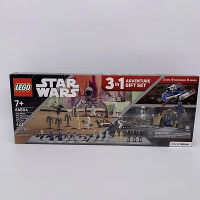 LEGO Star Wars The Clone Wars & The Mandalorian Gift Set 66804 3 Sets In 1 Box - Image 1 of 4