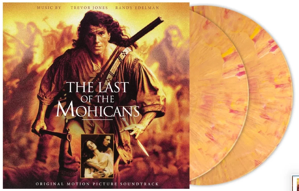 TREVOR JONES & RANDY EDELMAN - THE LAST OF THE MOHICANS  2LP "Peach" Vinyl O.S.T - Image 1 of 3