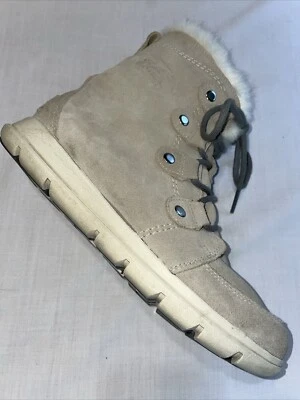 Botas de invierno Sorel para mujer talla 9 M caqui gamuza forradas de vellón rutas de senderismo Foto 1 de 4