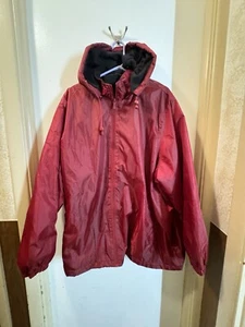 TOTES Jacket Hooded Womens 4XL Water Resistant Coat Red Burgundy EUC - Picture 1 of 13