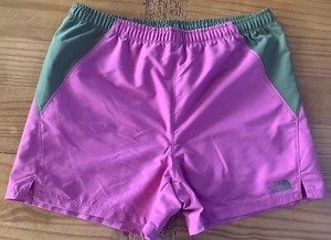 THE NORTH FACE Girl’s Size XL Pink Green Athletic Running Shorts NWT - Picture 1 of 6
