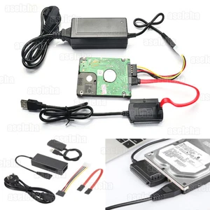 USB 2.0 to SATA PATA IDE Adapter Konverterkabel für 2,5/3,5 Zoll HDD SSD Adapter - Bild 1 von 15