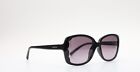 Valentino V608S 001 prostokątne czarne damskie okulary przeciwsłoneczne 56mm