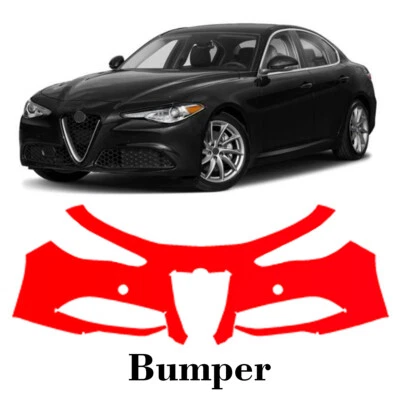 Front bumper PreCut PPF Paint Protection Film For Alfa Romeo Gulia 2017-2022 - Image 1 of 4