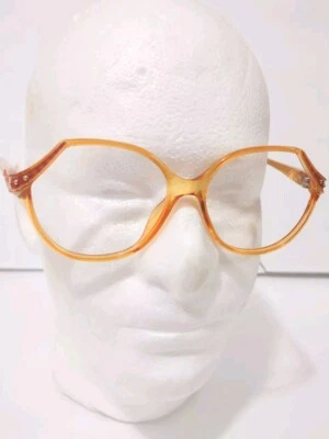 Óculos Christian Dior laranja e dourado oval 2297 31 56 15 130 Alemanha - Imagem 1 de 4