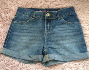 Children's Place Girls Shorts Denim Pockets Size 10 - Picture 1 of 11