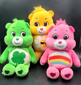 3 peluches Care Bears: Good Luck, Funshine y Cheer Bears 2020 de Basic Fun 8" - Imagen 1 de 6