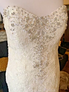 Morilee by Madeline Gardner strapless mermaid/trumpet wedding gown - Picture 1 of 19