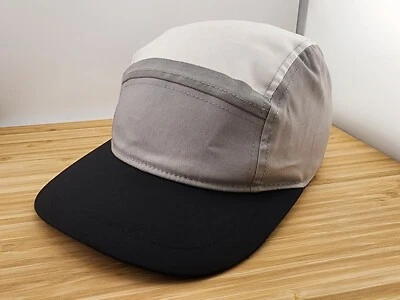 Boné Timberland 5 painéis chapéu, branco e cinza, chapéu leve, elástico ajustável - Imagem 1 de 4