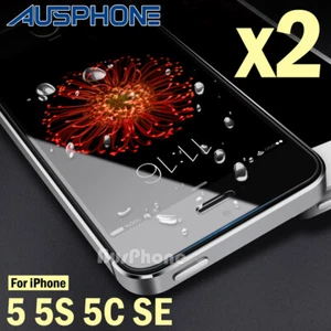 2x For iPhone 5S 5C SE 1st Tempered Glass Screen Protector Guard Touch Sensitive - Picture 1 of 6