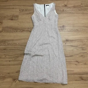 J. Crew Silk Maxi Dress Sleeveless Sundress Polka Dots 4 White - Picture 1 of 5