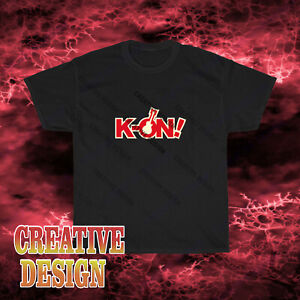 New Design K-On Anime Music Series Logo Unisex Black T-Shirt Funny Size S to 5XL