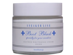 Bota CUERO CREMA BLANCO BRILLO Negra 1919 Sneakercreme - Imagen 1 de 3