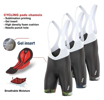 Fdx Camouflage Cycling Bib Short 4D Gel Padded Pants cycle shorts Bike Tights  - image 1 of 4