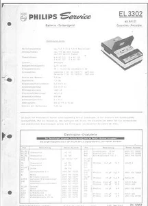 Philips Service Manual für EL 3302  Copy - Picture 1 of 1