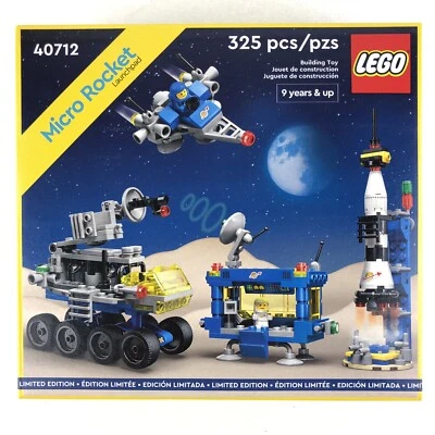 LEGO Micro Rocket Launchpad 40712 Space Baby Minifig GWP Promo Rare Sealed - Image 1 of 4