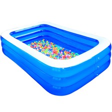 Inflatable Swimming Pool Large 1.3m Summer Paddling Pools Balcony Bathtub