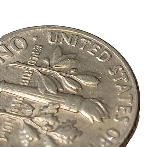 1973-D Double Struck Roosevelt Dime Double on Both Sides Cover