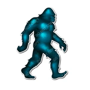 Sasquatch Yeti Bigfoot Decal Sticker for Car Truck Window Bumper American Flag - Picture 1 of 20